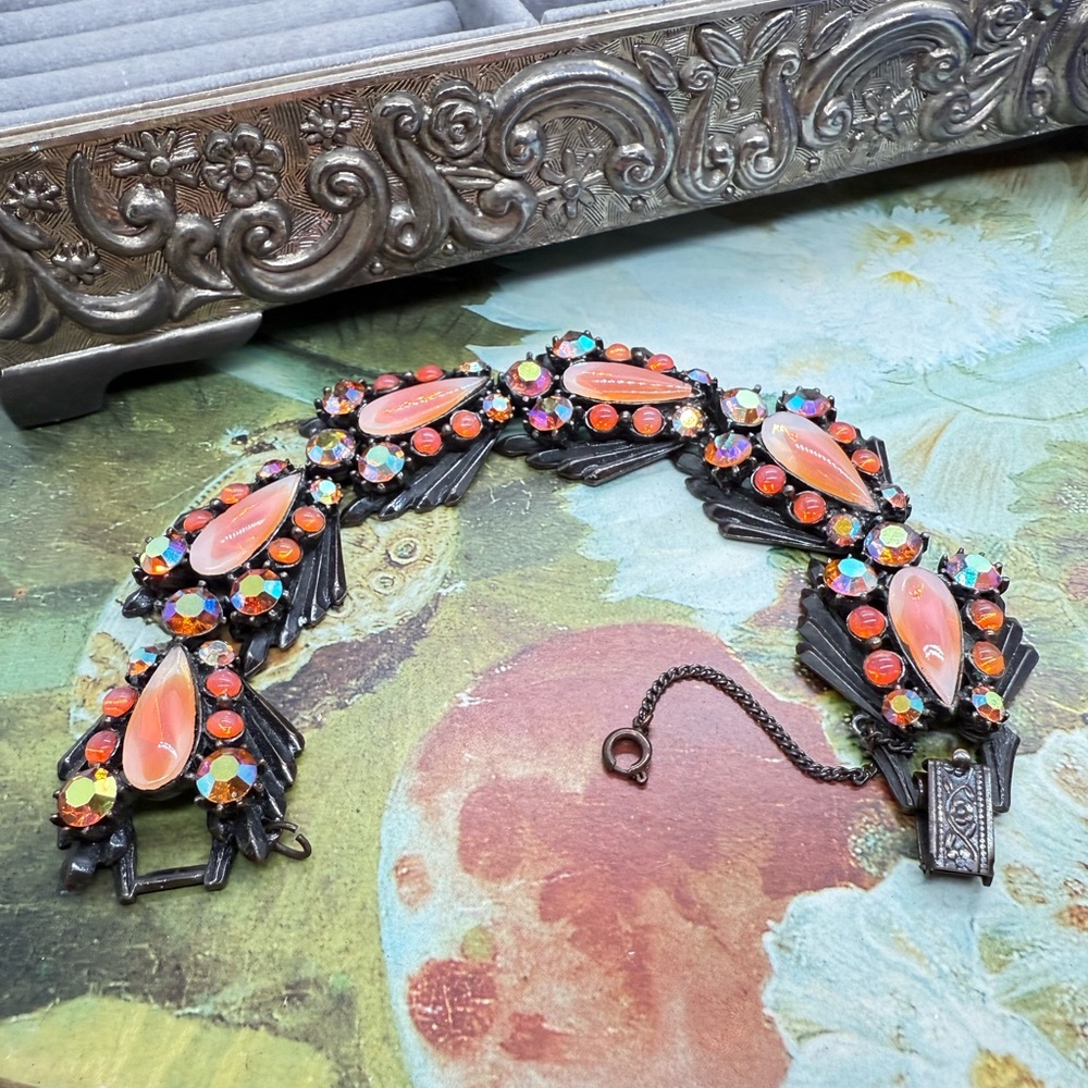 Vintage Rhinestone Givre Crystal Bracelet